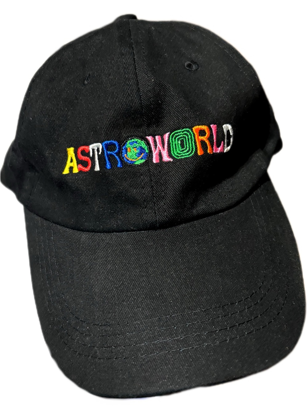 Travis Scott AstroWorld Embroidered Logo Dad Hat Cap Strapback